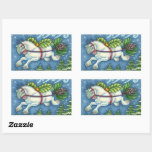 KUSTVLIEGTUIG CHRISTMAS PONY PULLING PINECONE SLEI RECHTHOEKIGE STICKER<br><div class="desc">PERFECT FOR HORSE LOVERS AND WHIMSY FANS. WHIMSYNICKER HOLIDAY STICKERS * Aanpassen ... ..Zoek overeenkomende items met Susan Brack-Design</div>