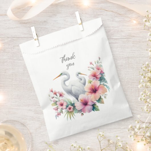 kustvogel met tropische spijt bedankzakje (Geknipt)