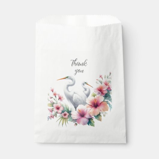 kustvogel met tropische spijt bedankzakje (Voorkant)