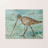 Kustvogelstrand Art Snipe Legpuzzel (Horizontaal)