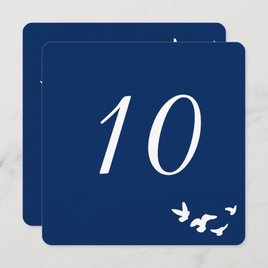 Kustvogelweddenschap | Kaart tabelnummer (Voorkant / Achterkant)