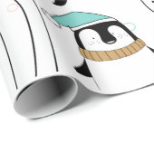 KUSTVORSTDIEREN BIJ CHRISTMAS Wrapping Paper Cadeaupapier (Rol Hoek)