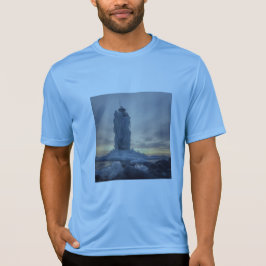 Kustvuurtoren bedekt met ijs t-shirt
