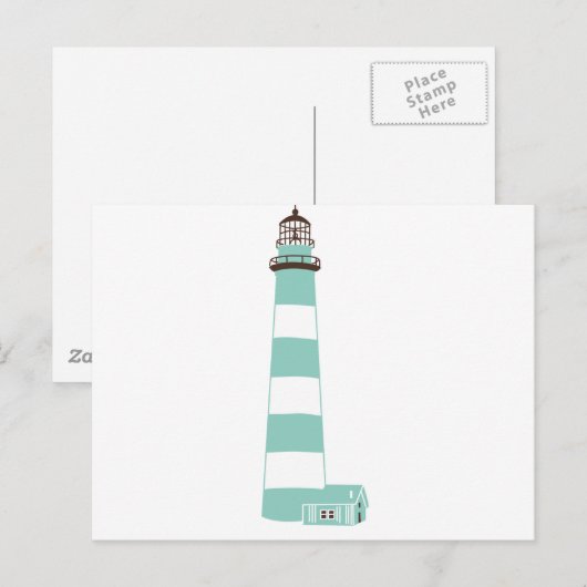 Kustvuurtoren Briefkaart (Voorkant / Achterkant)