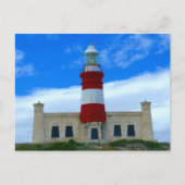 Kustvuurtoren Charm Rood Blauw Wit Foto Briefkaart (Voorkant)