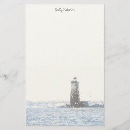 Kustvuurtoren en Atlantische Oceaan Nautisch Thema Briefpapier