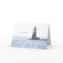 Kustvuurtoren en Atlantische Oceaan Nautisch Thema