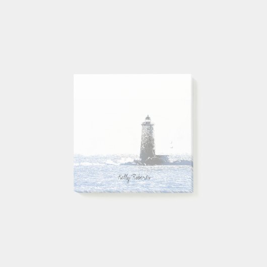 Kustvuurtoren en Atlantische Oceaan Nautisch Thema Post-it® Notes (Voorkant)