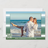 Kustvuurtoren Foto QR-code Save The Date (Achterkant)