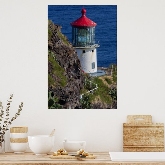 Kustvuurtoren, Hawaii Poster (Keuken)