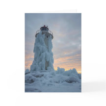 kustvuurtoren in de winter