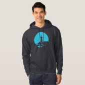Kustvuurtoren Landschap Silhouet Hoodie (Voorkant volledig)
