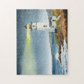 Kustvuurtoren met lichtbundel  legpuzzel (Verticaal)