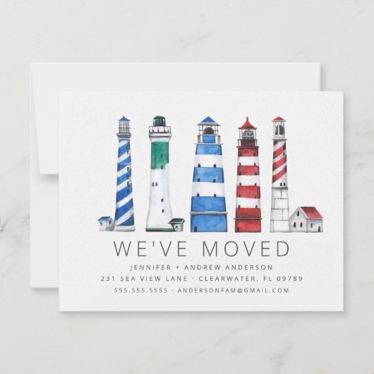 Kustvuurtoren Moving Aankondiging (Voorkant)