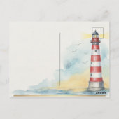 Kustvuurtoren Vers Kaart (Achterkant)