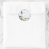 Kustvuurtorensticker Ronde Sticker (Tas)