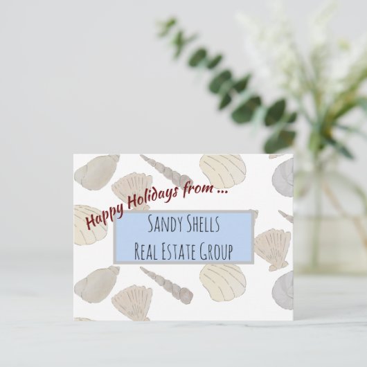 Kustwaardering Prettige feestdagen Briefkaart (Staand voorkant)