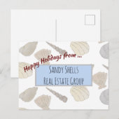 Kustwaardering Prettige feestdagen Briefkaart (Voorkant / Achterkant)