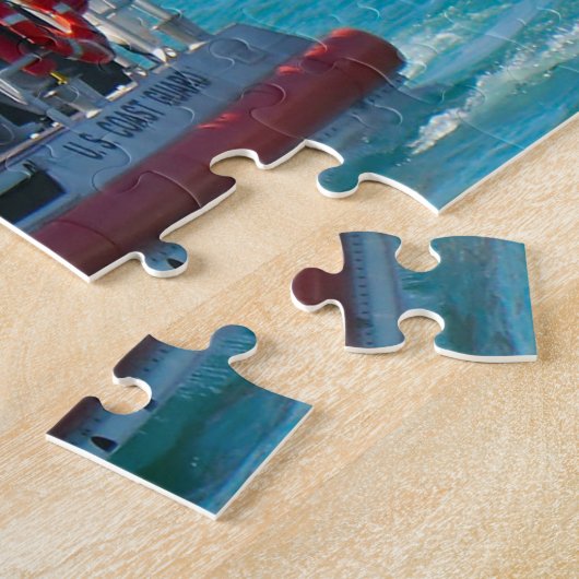 Kustwacht Boat. Jigzaag Puzzle Legpuzzel (Zijkant)