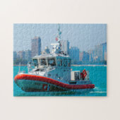 Kustwacht Boat. Legpuzzel (Horizontaal)