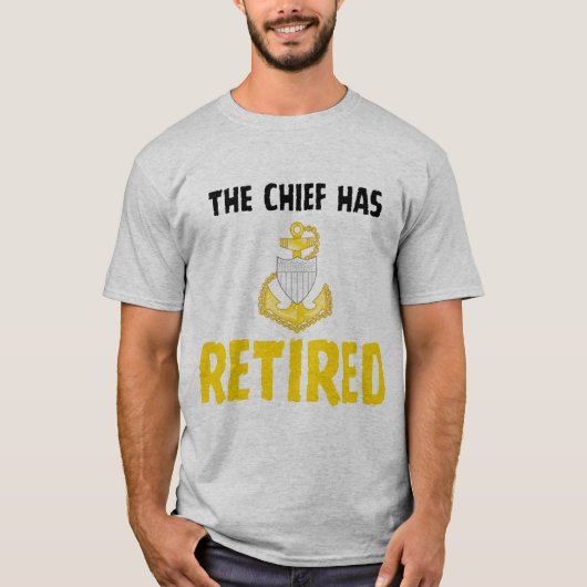 Kustwacht Commandant Gepensioneerd T-shirt (Voorkant)