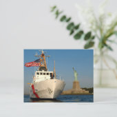 Kustwacht en Vrijheidsbeeld Briefkaart (Staand voorkant)