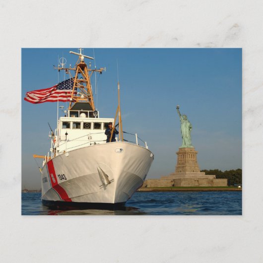 Kustwacht en Vrijheidsbeeld Briefkaart (Voorkant)