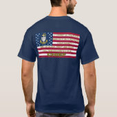 Kustwacht Hoofd Trots T-shirt (Achterkant)