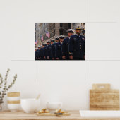 Kustwacht in veteranenparade poster (Keuken)