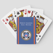 Kustwacht kleuren en Defensie embleem personaliser Pokerkaarten (Achterkant)