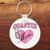 Kustwacht mam Hart N Dog Label Sleutelhanger (Voorkant)