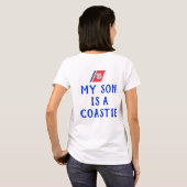 Kustwacht Mam Mijn zoon is een kuststrook T-shirt (Achterkant volledig)