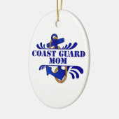 Kustwacht mama, Anchors weg! Keramisch Ornament (Links)