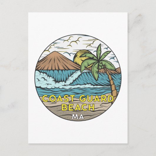 Kustwacht Massachusetts  Briefkaart (Voorkant)