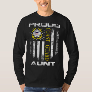 kustwacht met Amerikaanse vlag T-shirt