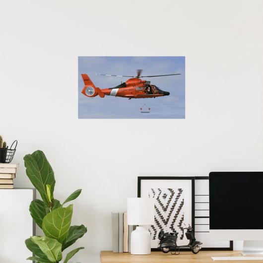 Kustwacht MH-65 Dolphin Poster (Thuiskantoor)
