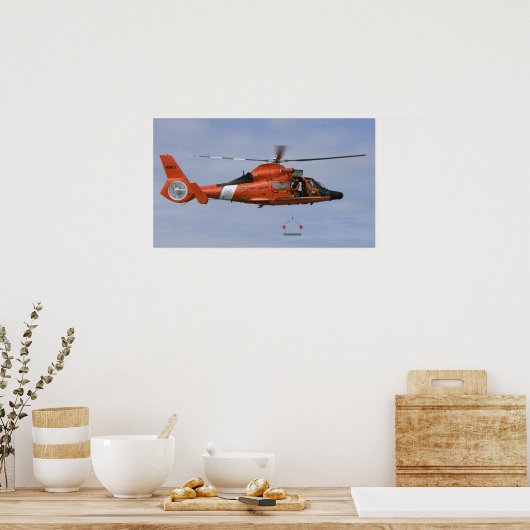 Kustwacht MH-65 Dolphin Poster (Keuken)
