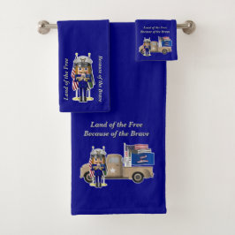 Kustwacht Notenkraker met kleine militaire vrachtw Bad Handdoek