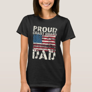 Kustwacht Pa USCG verontrust Amerikaanse vlag G T-shirt