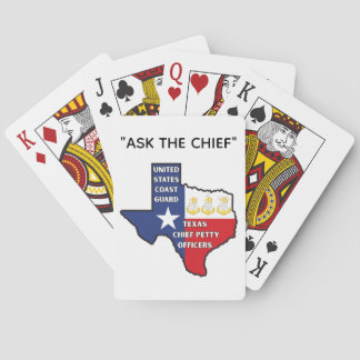 Kustwacht Texas Chief Petty Officers-shirt Pokerkaarten