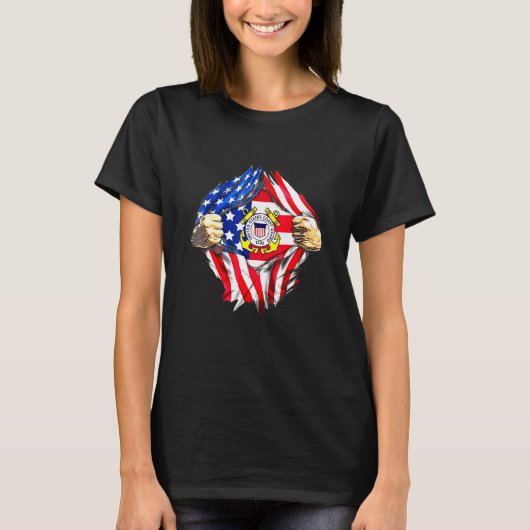 Kustwacht Us Flat T-shirt (Voorkant)