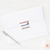 kustwacht van de overheid ronde sticker (Envelop)