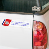 Kustwacht Vliegtuig Mechanica... Bumpersticker (Op Truck)