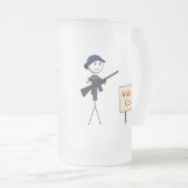 Kustwacht "Waarschuwing: Kust!" Mok (Vrouw), bevro (Voorkant rechts)