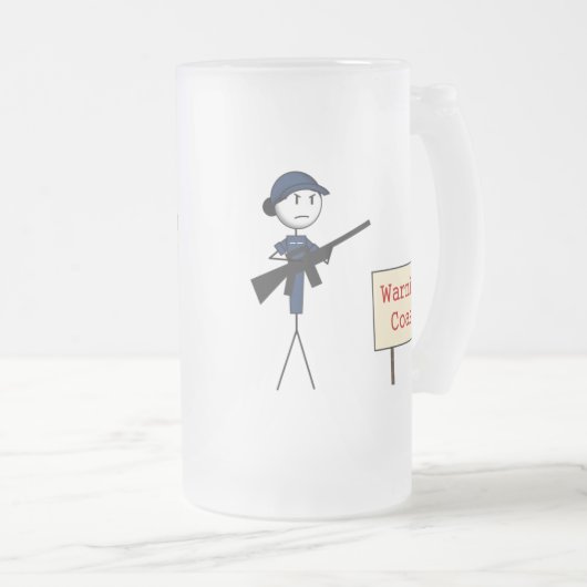 Kustwacht "Waarschuwing: Kust!" Mok (Vrouw), bevro (Voorkant rechts)