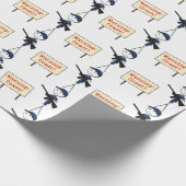 Kustwacht "Waarschuwing: Kust!" Verpakkingspapier Cadeaupapier (Hoek)