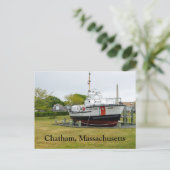 Kustwachtboot Chatham Massachusetts Briefkaart (Staand voorkant)