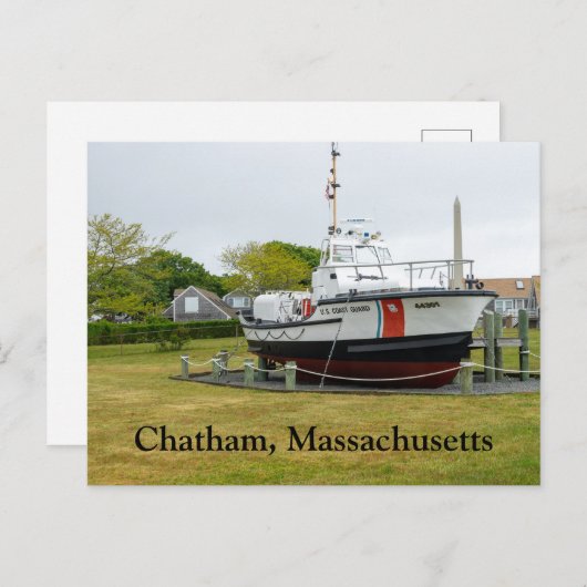Kustwachtboot Chatham Massachusetts Briefkaart (Voorkant / Achterkant)