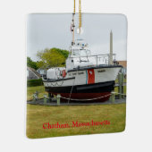 Kustwachtboot Chatham Massachusetts Keramisch Ornament (Rechts)
