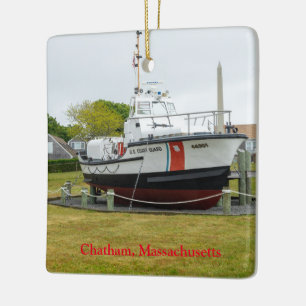 Kustwachtboot Chatham Massachusetts Keramisch Ornament